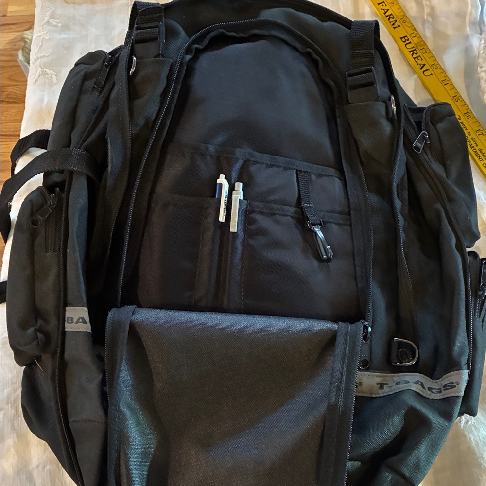 T-Bags Black Motorcycle Bag and Small Bag both slide over Passenger Seat EUC